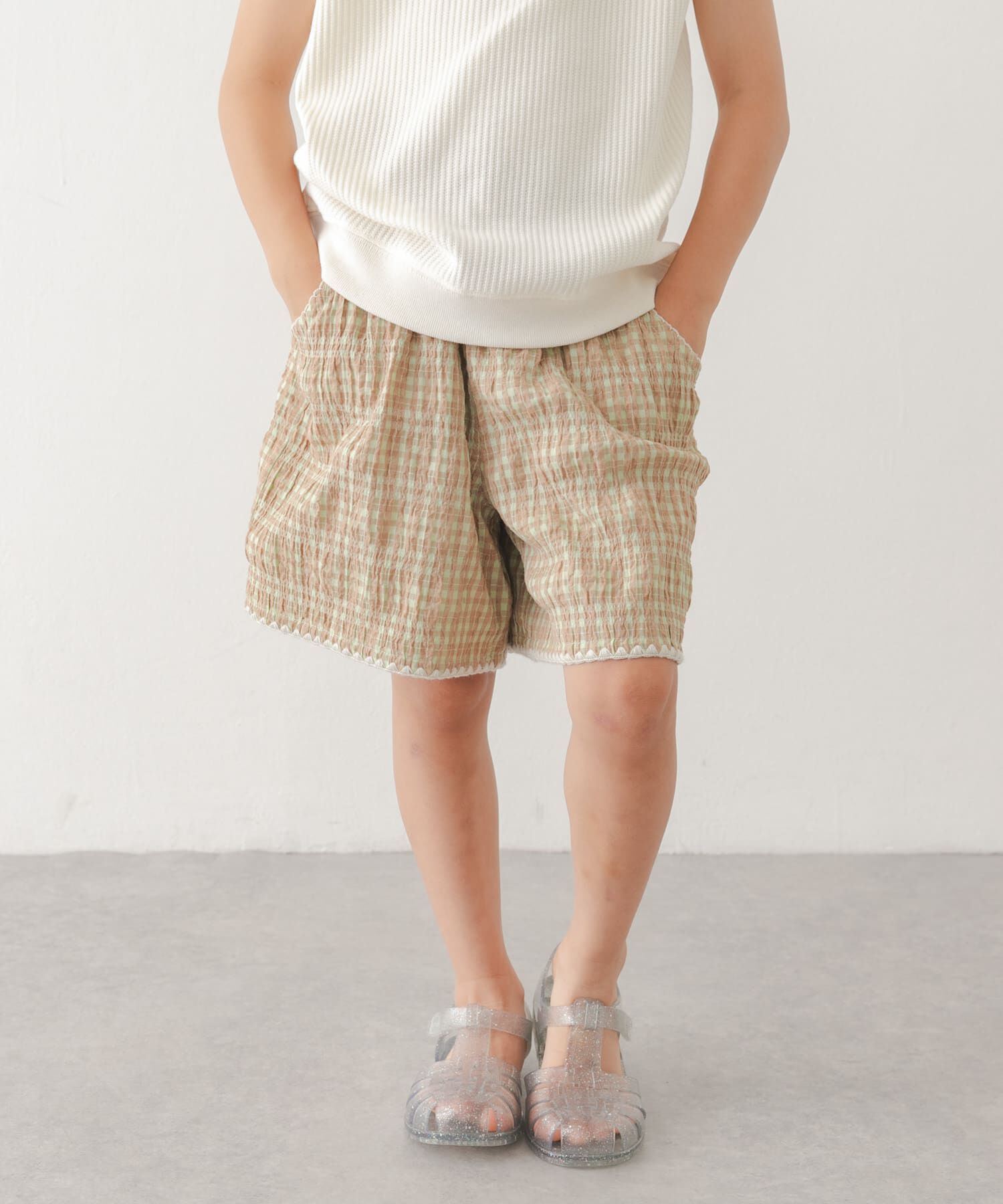 URBAN RESEARCH DOORS「『150サイズあり』チェックキュロット(KIDS)」|その他|