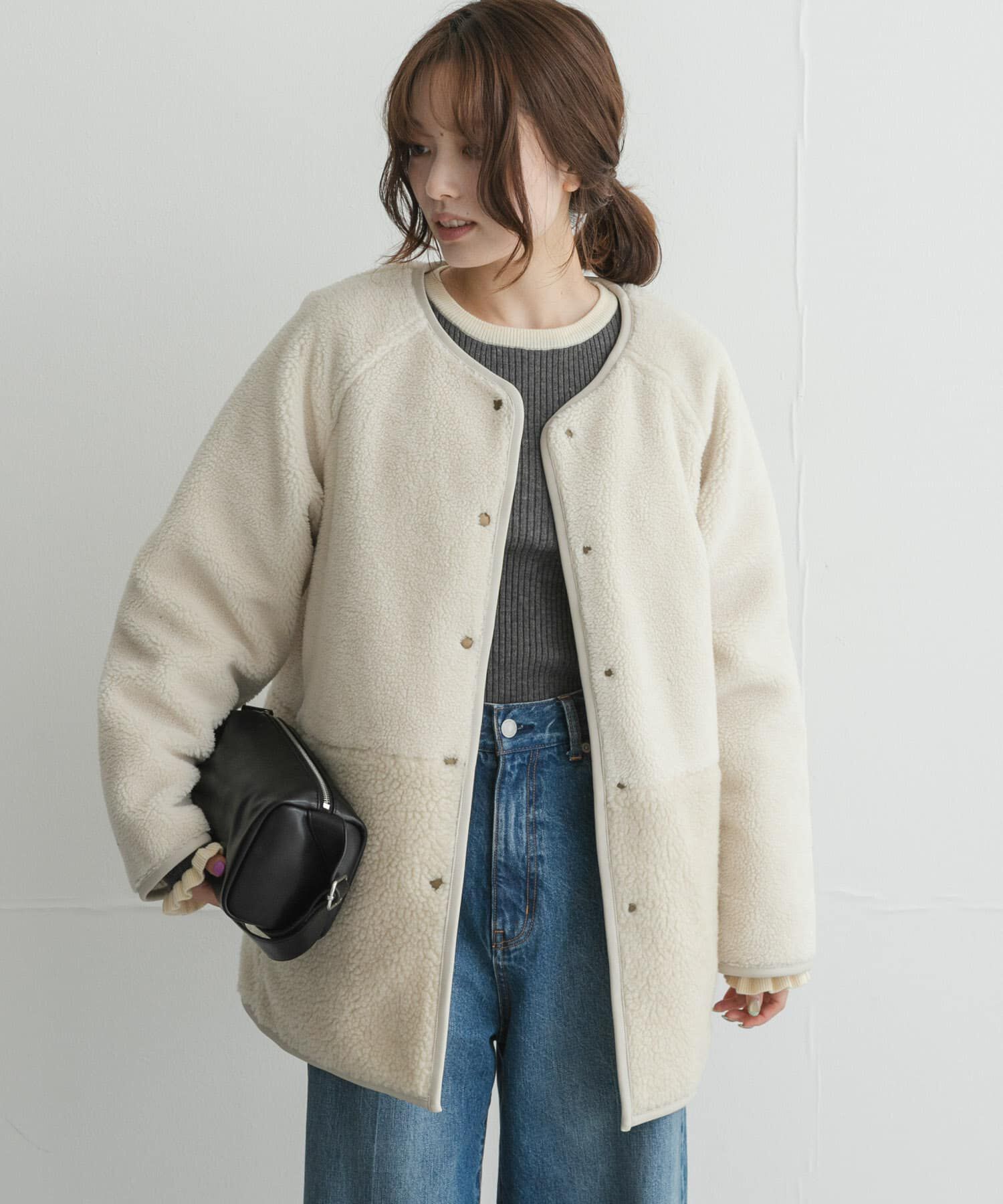 Sonny Label 「リバーシブルボア撥水キルティングコート」|ダウン|