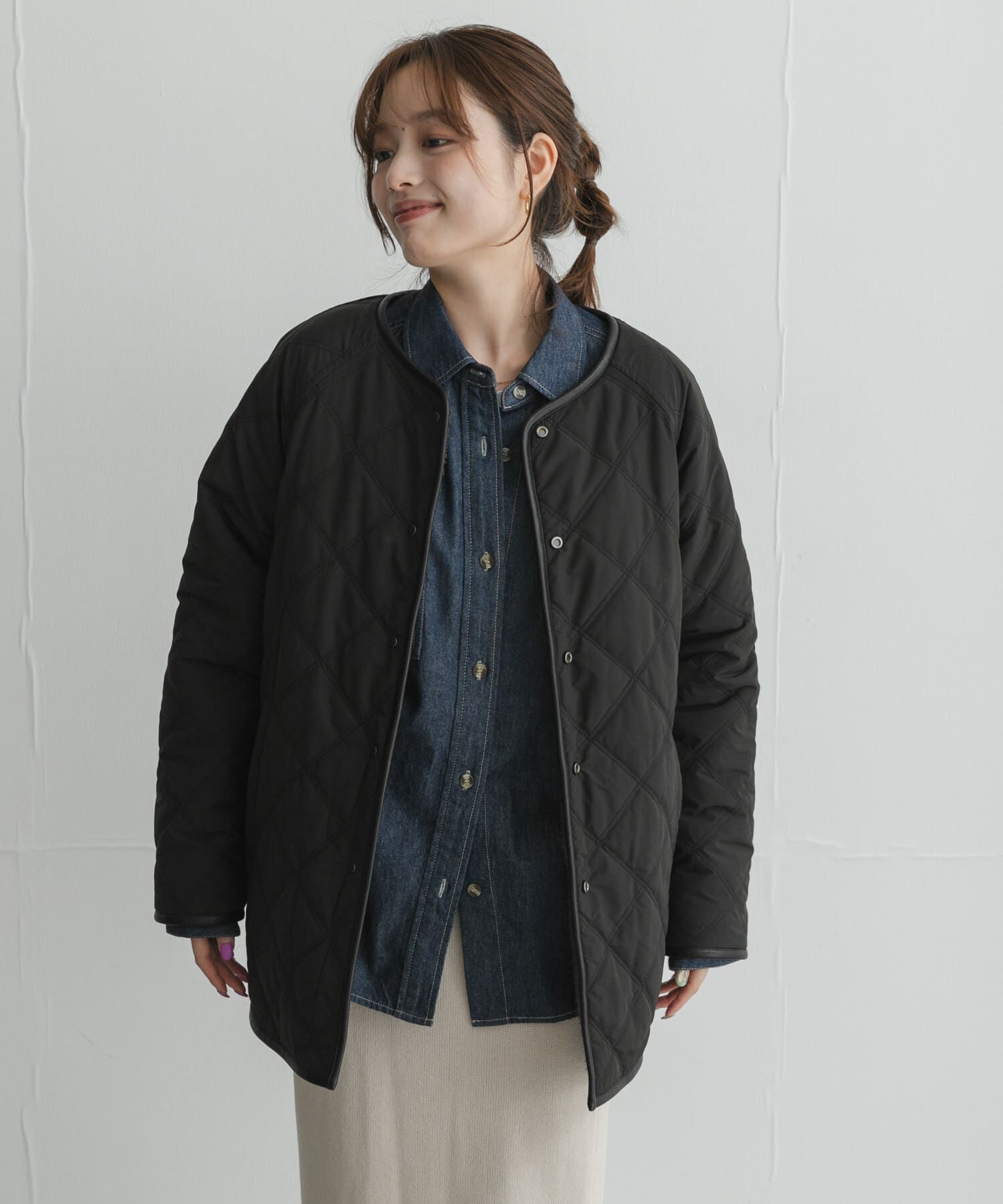 Sonny Label 「リバーシブルボア撥水キルティングコート」|ダウン|