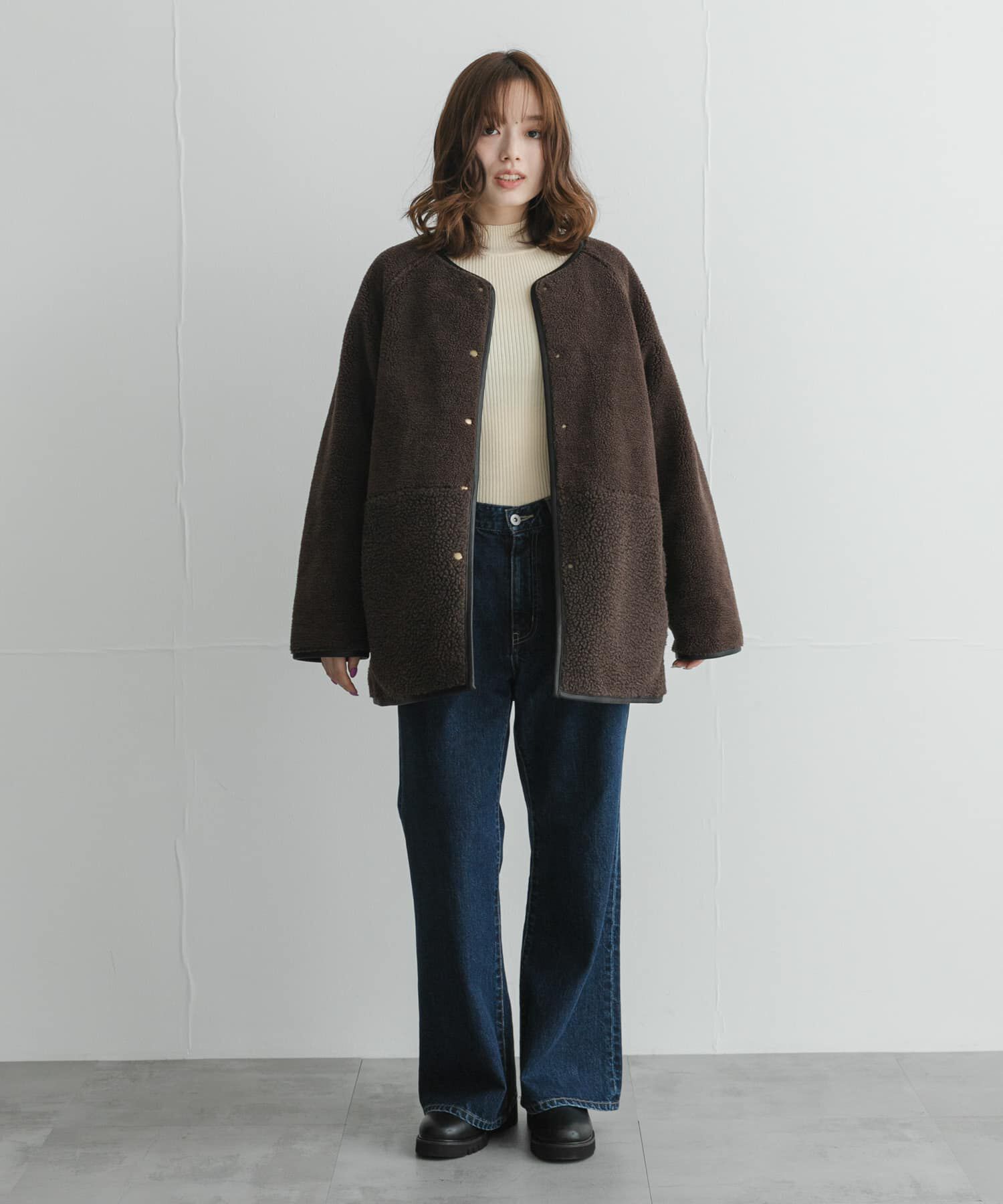 Sonny Label 「リバーシブルボア撥水キルティングコート」|ダウン|