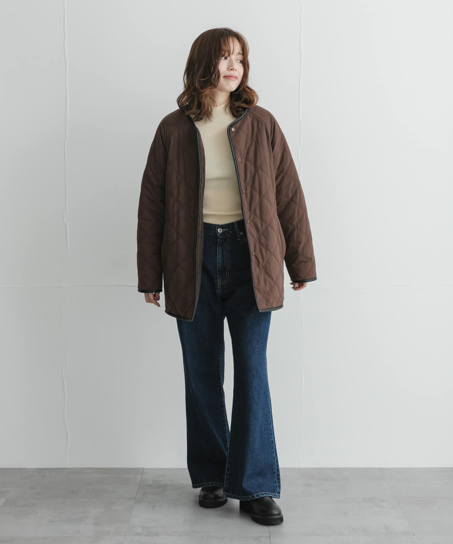 Sonny Label 「リバーシブルボア撥水キルティングコート」|ダウン|