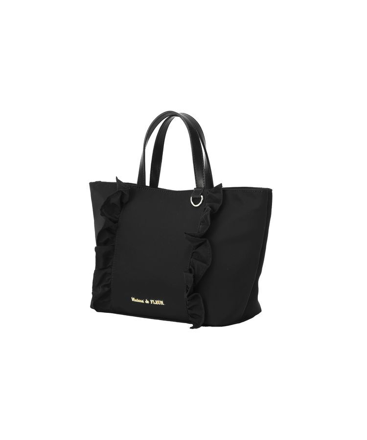 Maison de FLEUR「撥水加工フロントフリル3ルームトートPetit」|トートバッグ|