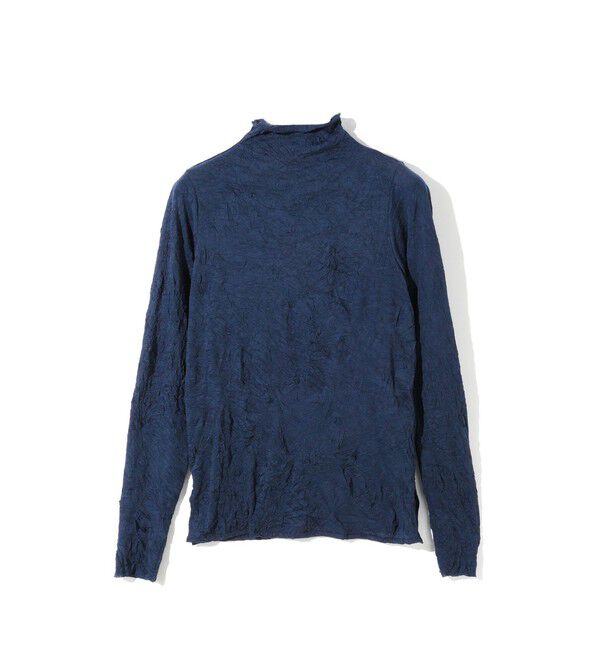 MIDIUMISOLID「MIDIUMISOLID for Ladies シアーハイネックインナー」|Tシャツ・カットソー|ネイビー