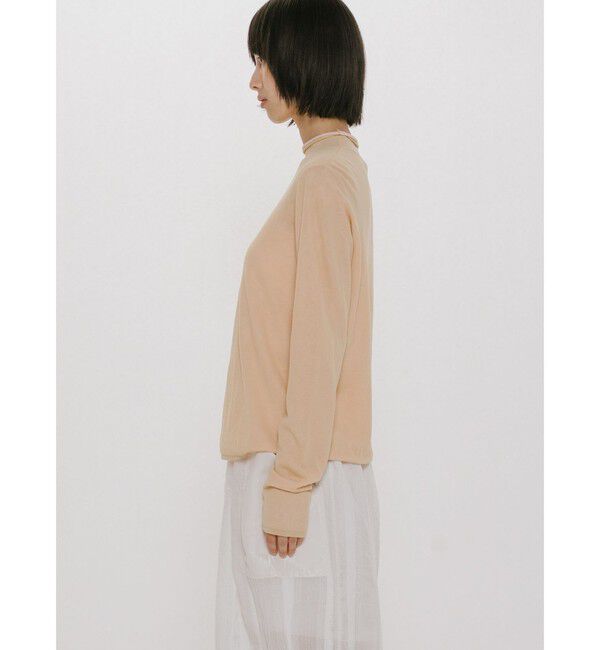 MIDIUMISOLID「MIDIUMISOLID for Ladies シアーレイヤードタートルネックプルオーバー」|Tシャツ・カットソー|