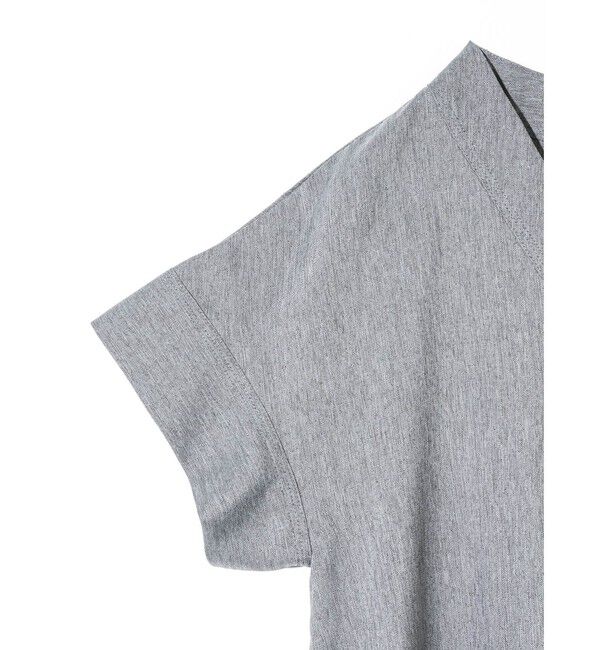 MIDIUMISOLID「MIDIUMISOLID for Ladies リネンライクVネックフレアワンピース」|ワンピース|