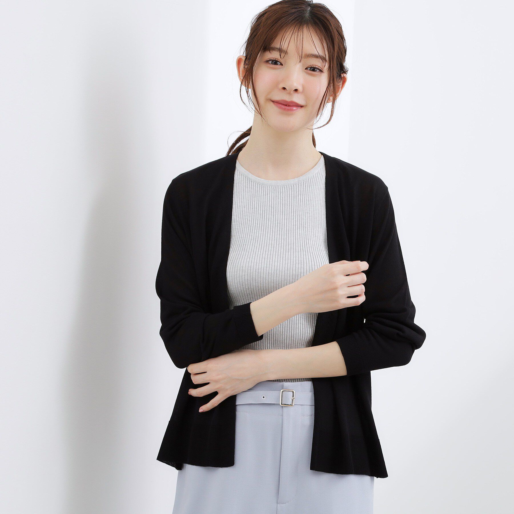 grove「高評価！【UVカット】ベーシックショートカーディガン」|カーディガン|