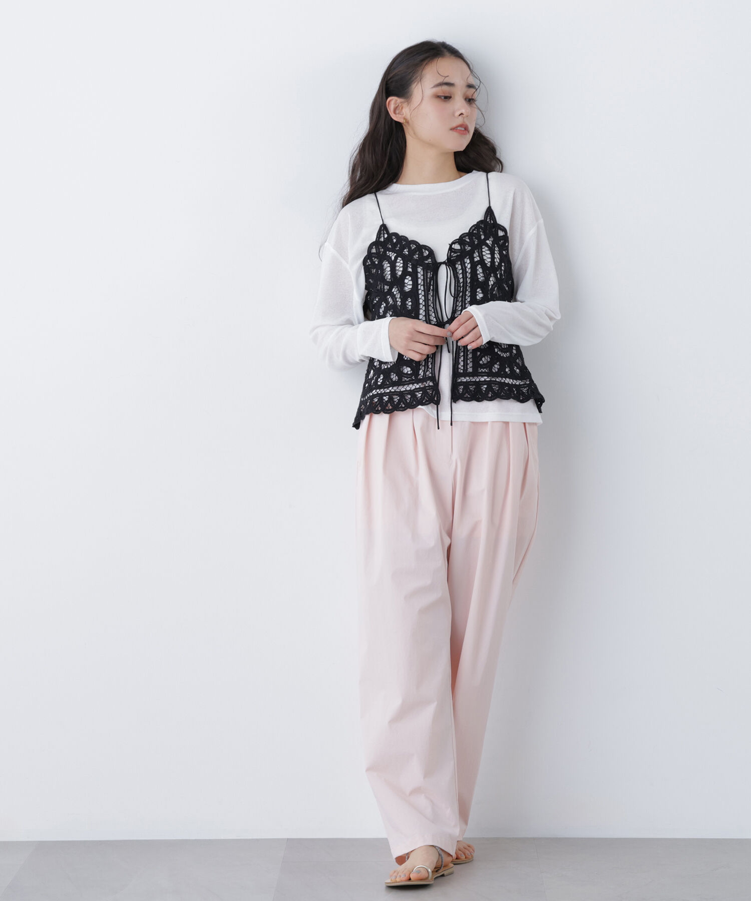  「〈N.〉スラブ天竺カットソー長袖」|Tシャツ・カットソー|