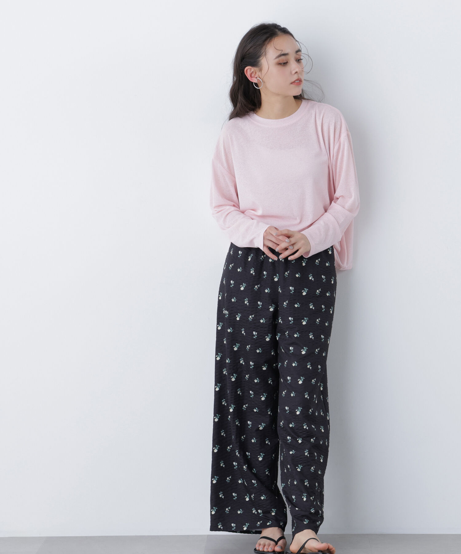  「〈N.〉スラブ天竺カットソー長袖」|Tシャツ・カットソー|