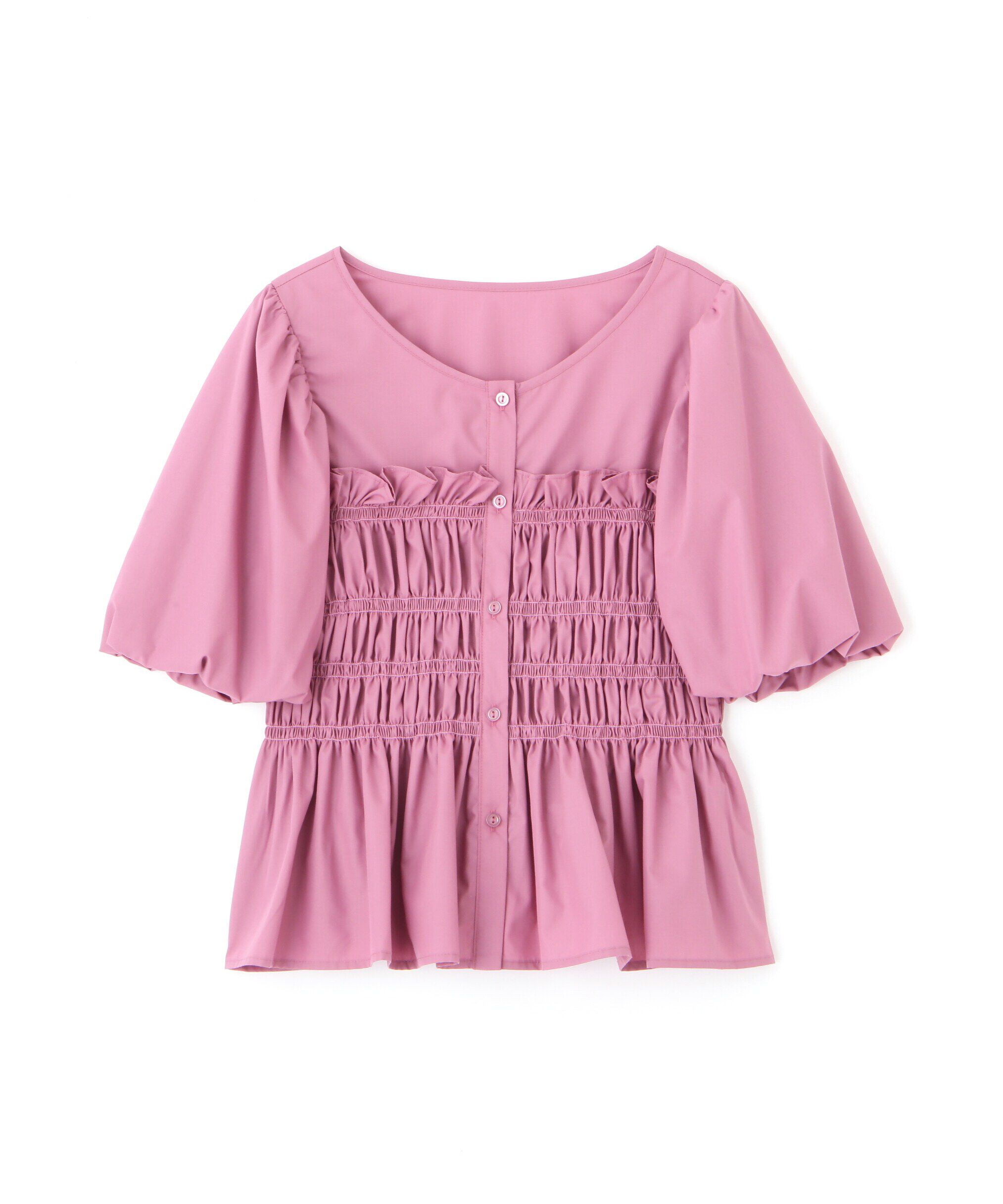 PROPORTION BODY DRESSING「ギャザーペプラムブラウス」|シャツ・ブラウス|