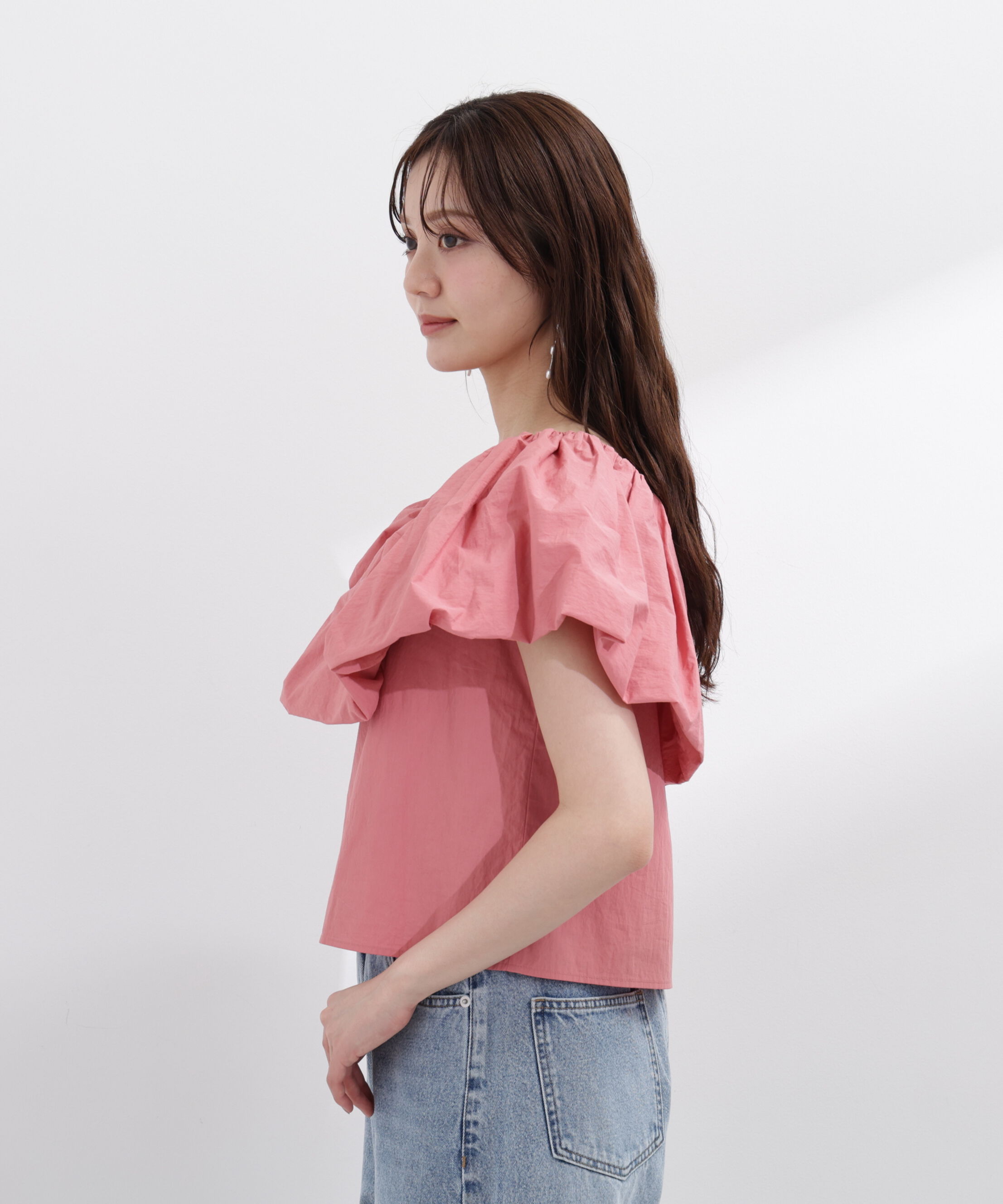 PROPORTION BODY DRESSING「バルーンオフショルブラウス　26SS」|シャツ・ブラウス|