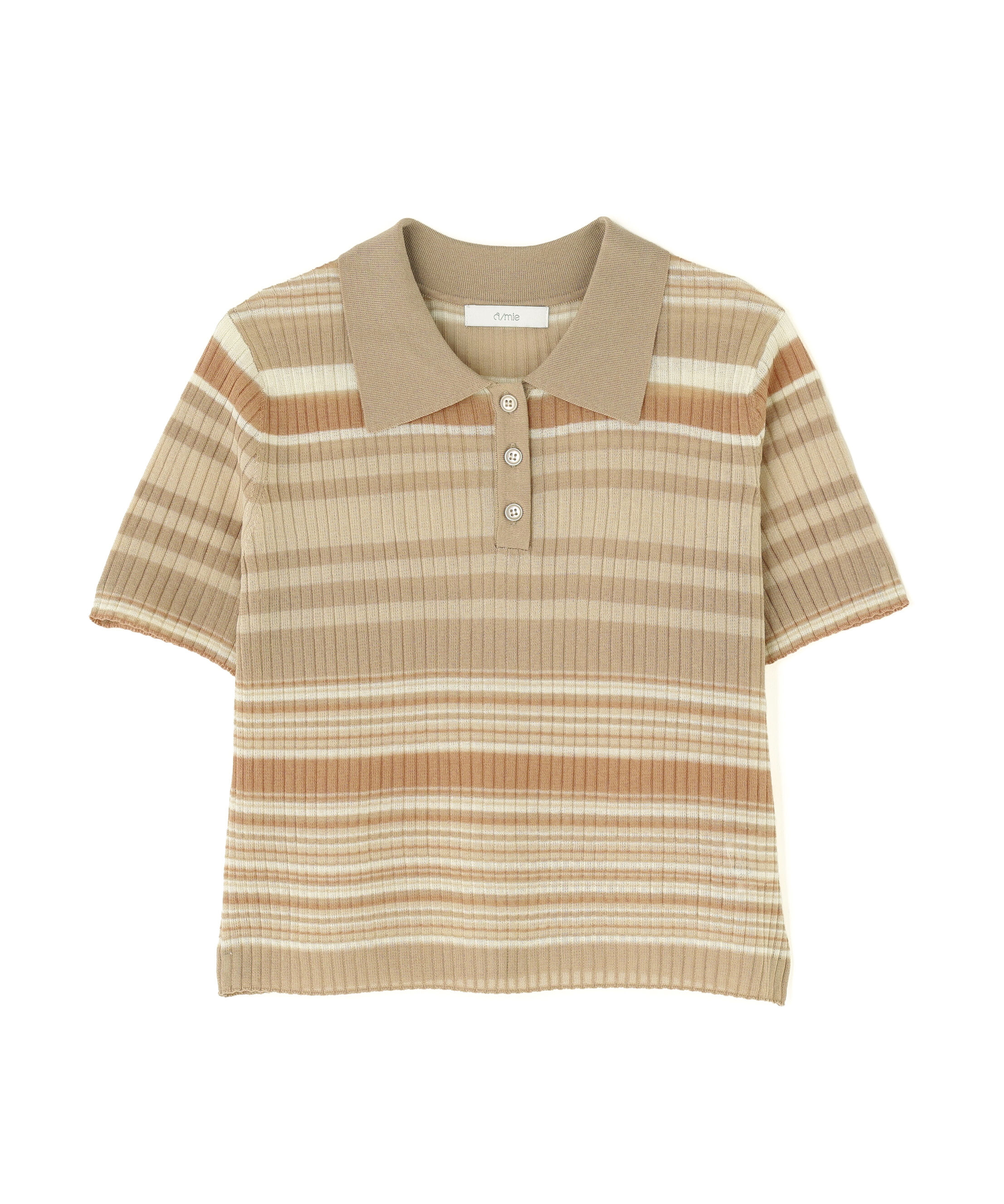 PROPORTION BODY DRESSING「〈a/mie〉ソフトシアーポロ衿ニットトップス26SS」|カーディガン|
