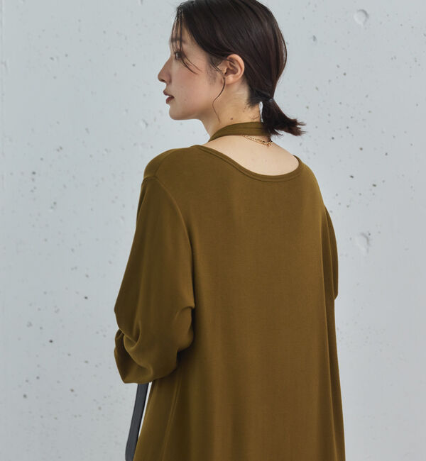 Doux archives「２ＷＡＹヘンリーネックリブワンピース」|ワンピース|