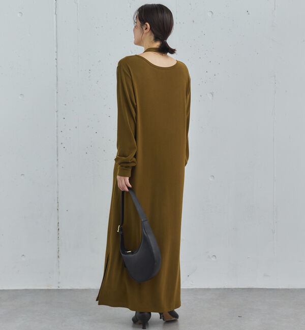 Doux archives「２ＷＡＹヘンリーネックリブワンピース」|ワンピース|