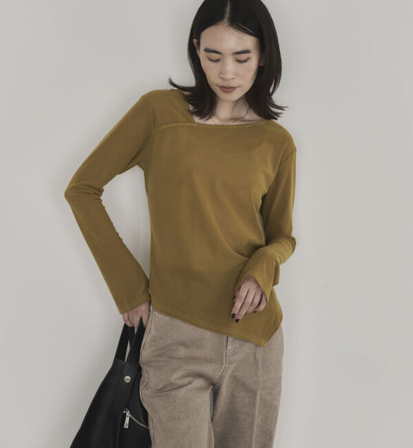 Doux archives「起毛チュールアシメプルオーバー」|Tシャツ・カットソー|