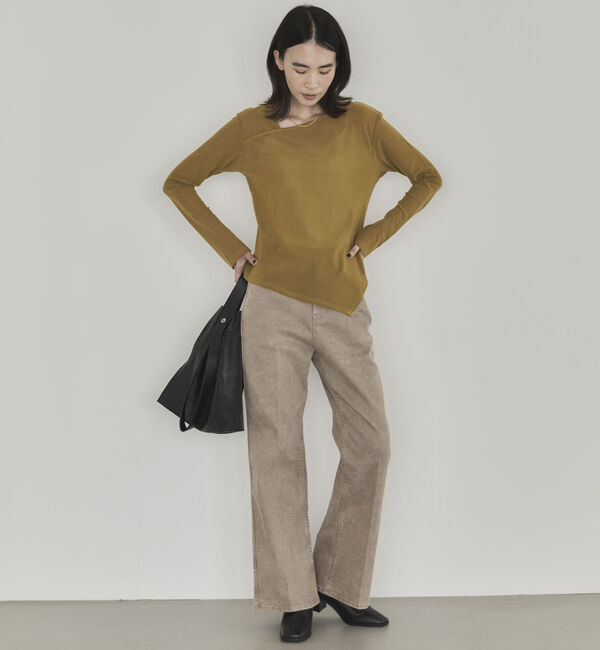 Doux archives「起毛チュールアシメプルオーバー」|Tシャツ・カットソー|