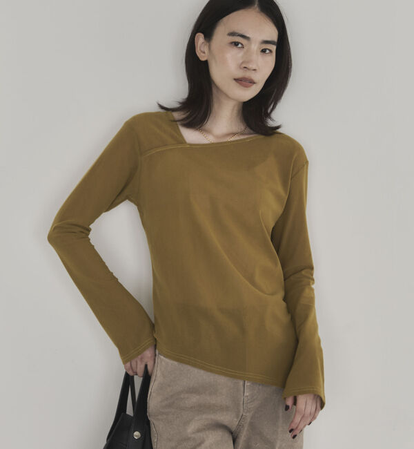 Doux archives「起毛チュールアシメプルオーバー」|Tシャツ・カットソー|