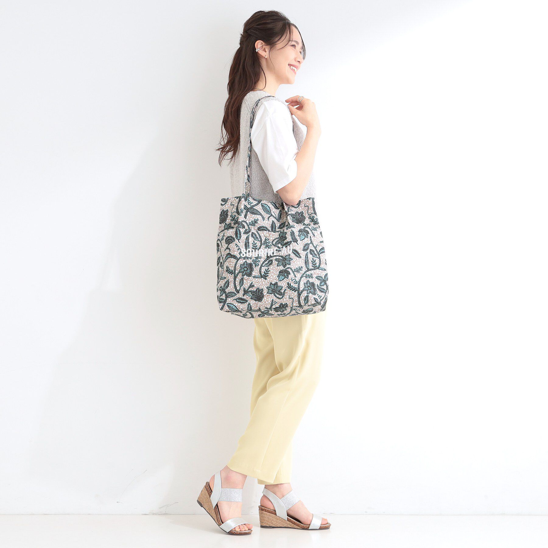 SHOO･LA･RUE「ラタプリントトートバッグ」|トートバッグ|