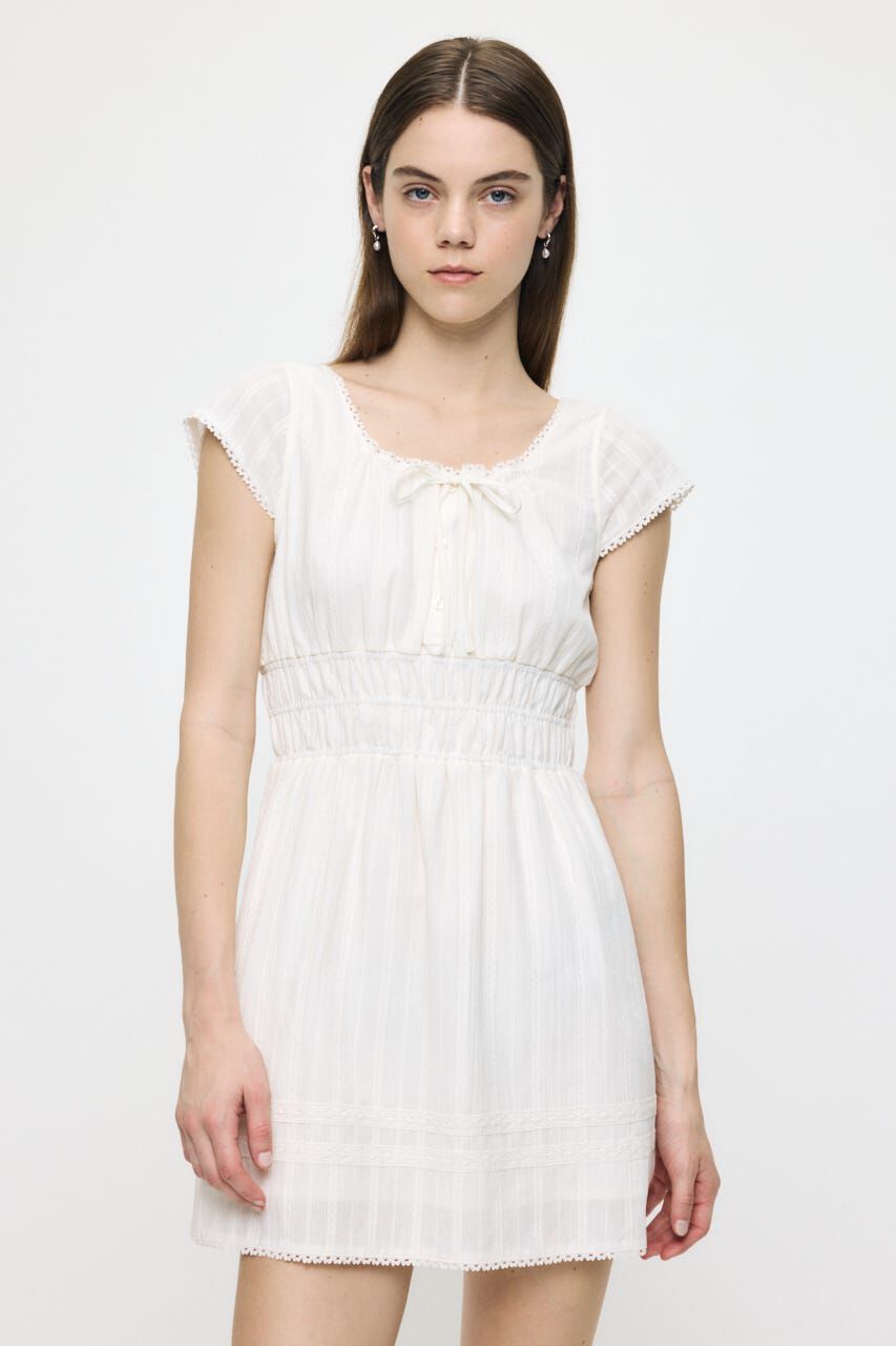 MOUSSY「COTTON LACE MINI ドレス」|ワンピース|
