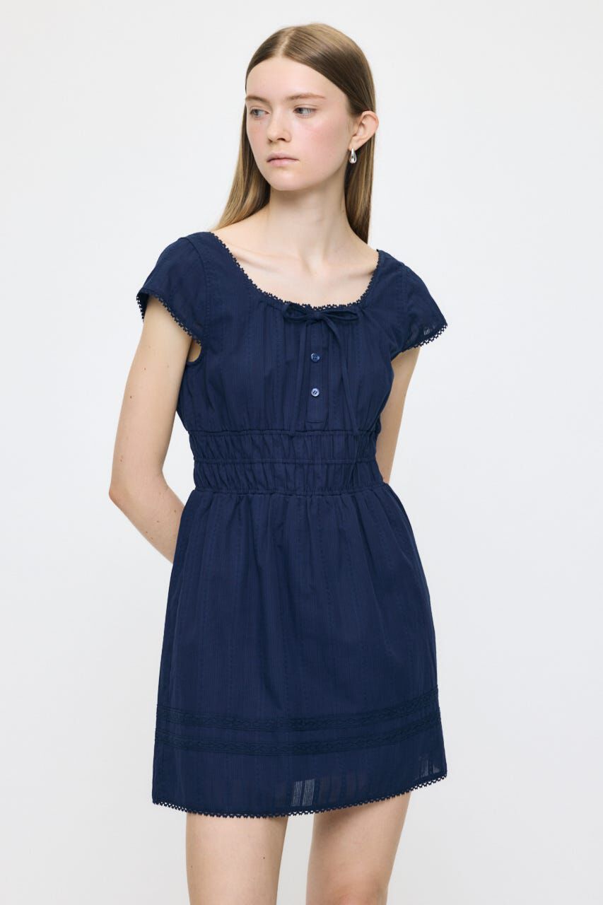 MOUSSY「COTTON LACE MINI ドレス」|ワンピース|