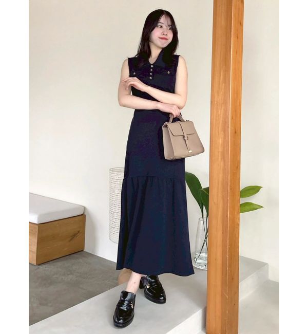 dazzlin「バックオープンポロカットワンピース」|ワンピース|