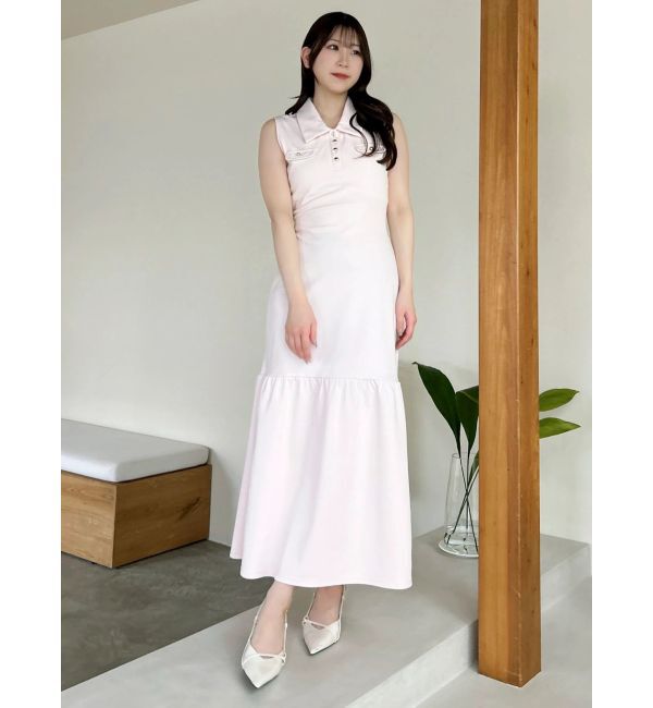 dazzlin「バックオープンポロカットワンピース」|ワンピース|