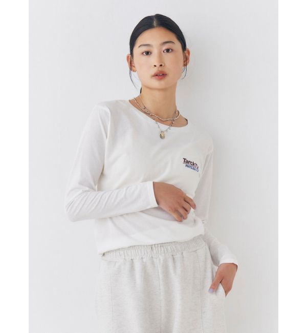 Ungrid「バックロゴロングスリーブTee」|Tシャツ・カットソー|