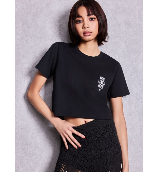 GYDA「GOD LOVES UGLY.ポケットTシャツ」|Tシャツ・カットソー|