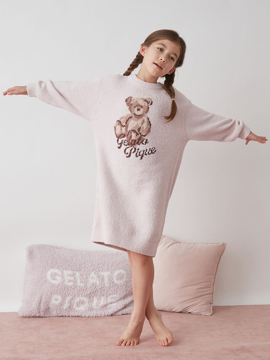 GELATO PIQUE KIDS & BABY「【JUNIOR】ベビモコベアジャガードワンピース」|ワンピース|