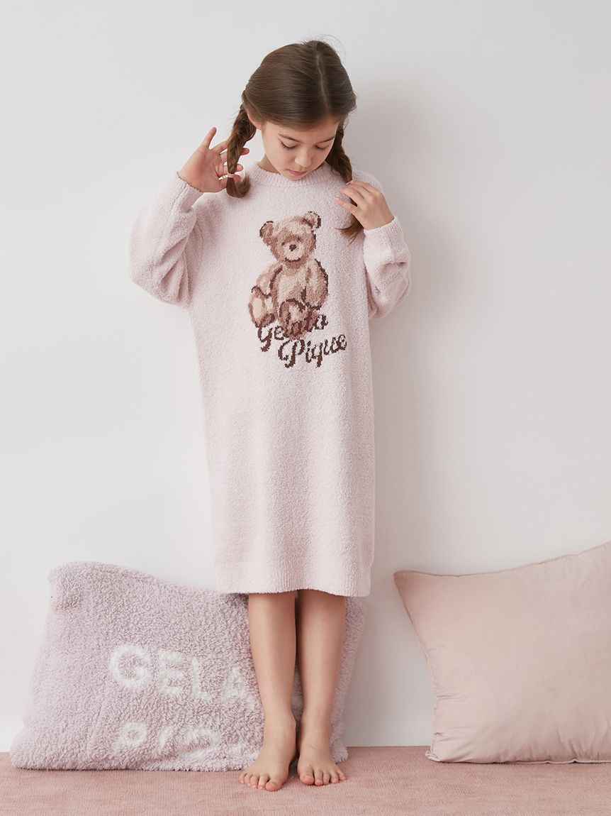 GELATO PIQUE KIDS & BABY「【JUNIOR】ベビモコベアジャガードワンピース」|ワンピース|PNK