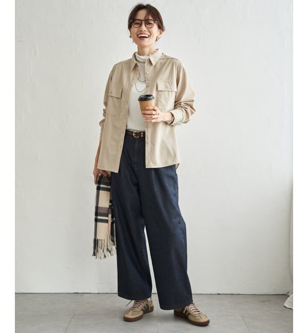 ikka「コーデュロイオーバーシャツ」|シャツ・ブラウス|