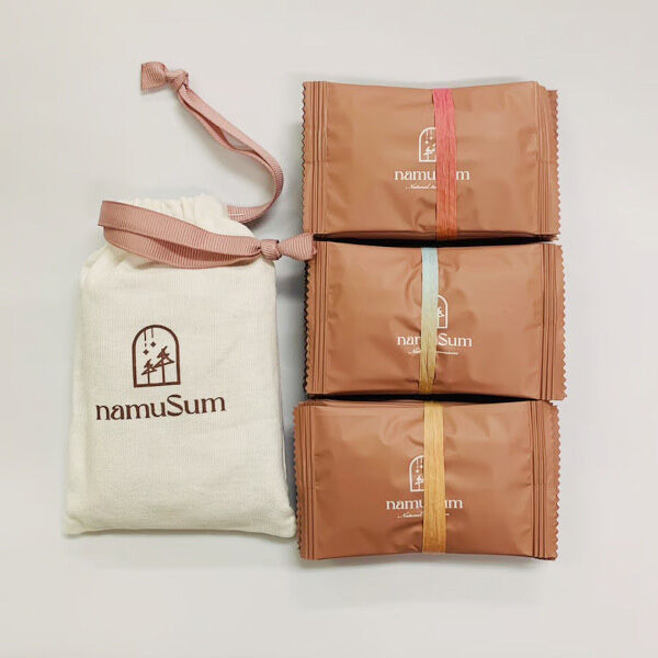 「namuSum トイレに流せるデリケートウェットシート 巾着袋つき (28個入り)」|その他|