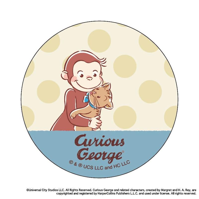 BACKYARD FAMILY「おさるのジョージ グッズ 通販 Curious George 缶バッジ まじかる百貨店缶バッジ」|フィギュア・ホビー|