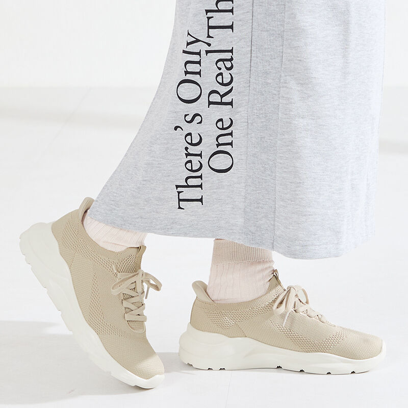 ORiental TRaffic「【 瞬間フィット 】 ニット レースアップ スニーカー /OT3789」|スニーカー|