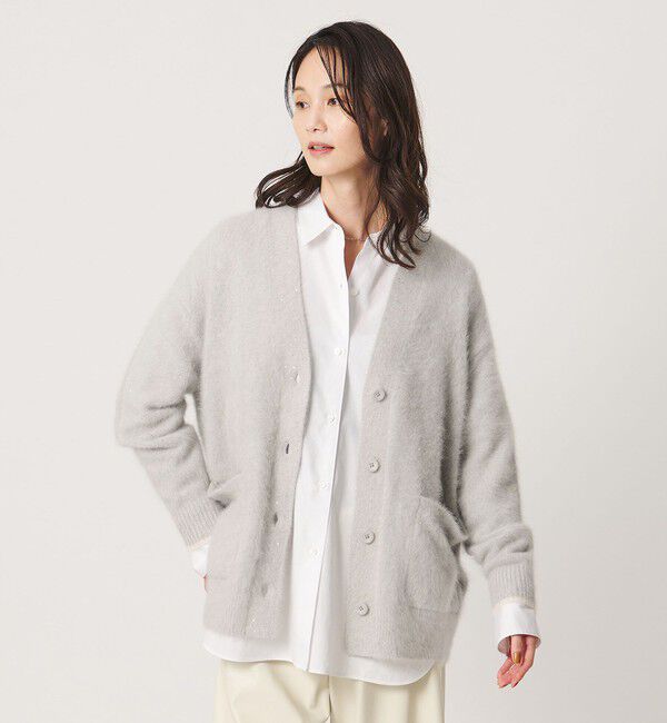 UNITED ARROWS「フォックスカシミヤ スパンコール ミドル カーディガン」|カーディガン|