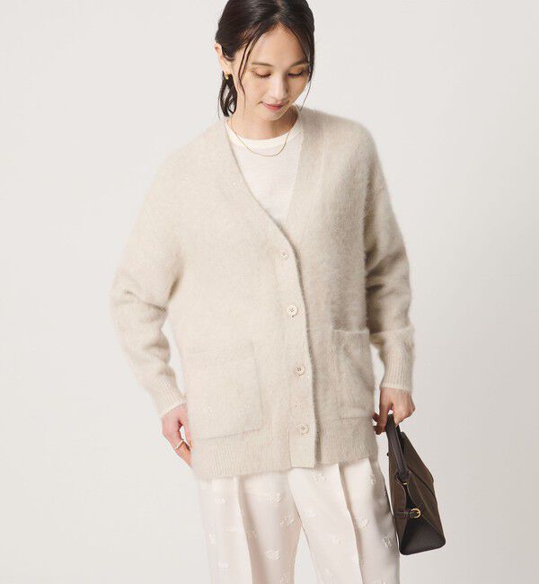 UNITED ARROWS「フォックスカシミヤ スパンコール ミドル カーディガン」|カーディガン|