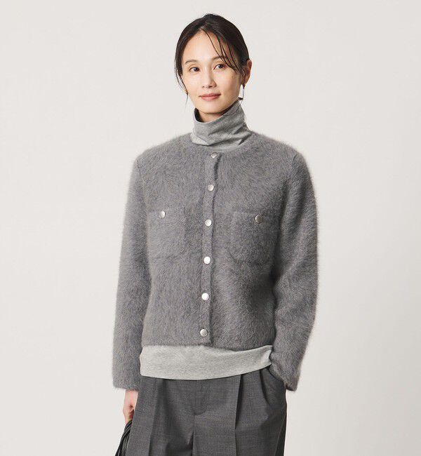 UNITED ARROWS「フォックスカシミヤ クルーネック ジャケット カーディガン」|カーディガン|
