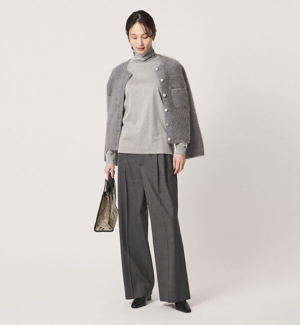 UNITED ARROWS「フォックスカシミヤ クルーネック ジャケット カーディガン」|カーディガン|