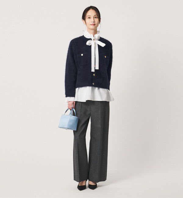 UNITED ARROWS「フォックスカシミヤ クルーネック ジャケット カーディガン」|カーディガン|