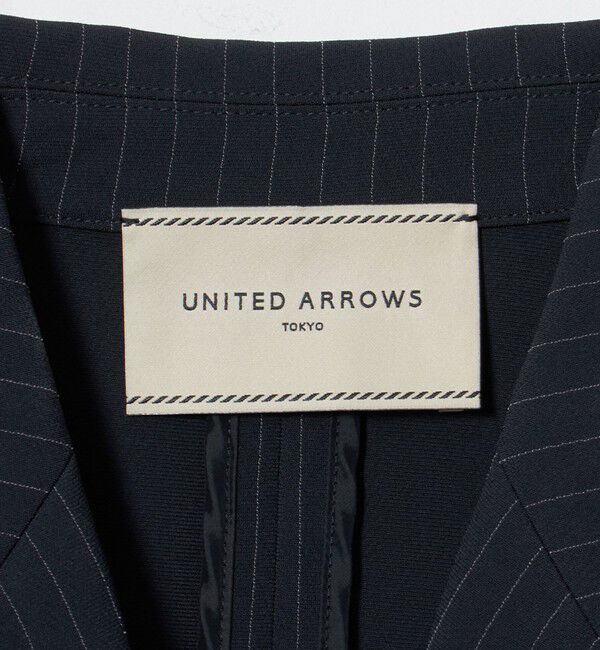 UNITED ARROWS「drapy テーラード ミドル ベスト ピンストライプ」|ベスト・ジレ|