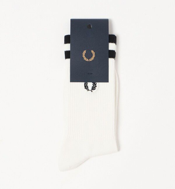 UNITED ARROWS green label relaxing「【WEB限定】＜FRED PERRY＞ラインソックス」|ソックス|OFF WHITE