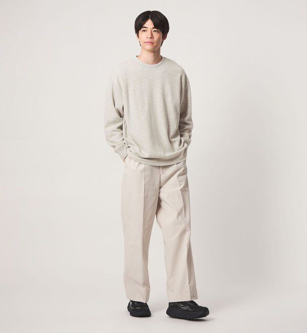 UNITED ARROWS green label relaxing「ワッフル クルーネック 長袖 Tシャツ カットソー」|Tシャツ・カットソー|