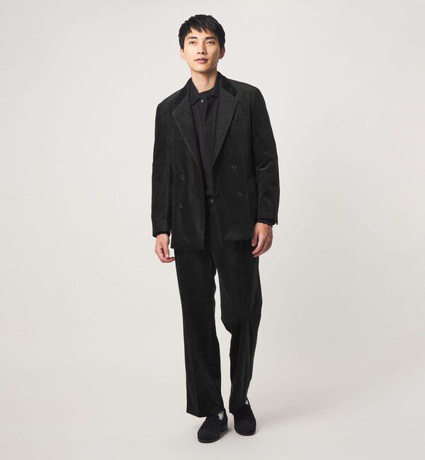 UNITED ARROWS green label relaxing「ベロア ツイル ダブルブレスト 4B ジャケット」|テーラードジャケット|