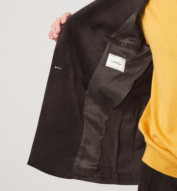 UNITED ARROWS green label relaxing「ベロア ツイル ダブルブレスト 4B ジャケット」|テーラードジャケット|