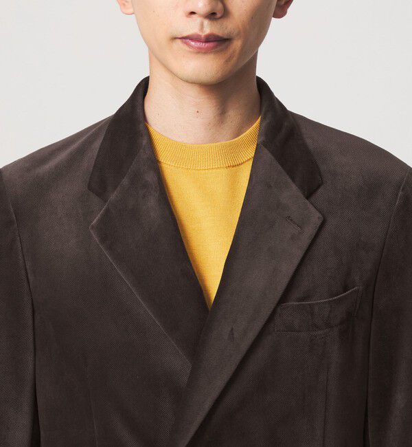 UNITED ARROWS green label relaxing「ベロア ツイル ダブルブレスト 4B ジャケット」|テーラードジャケット|