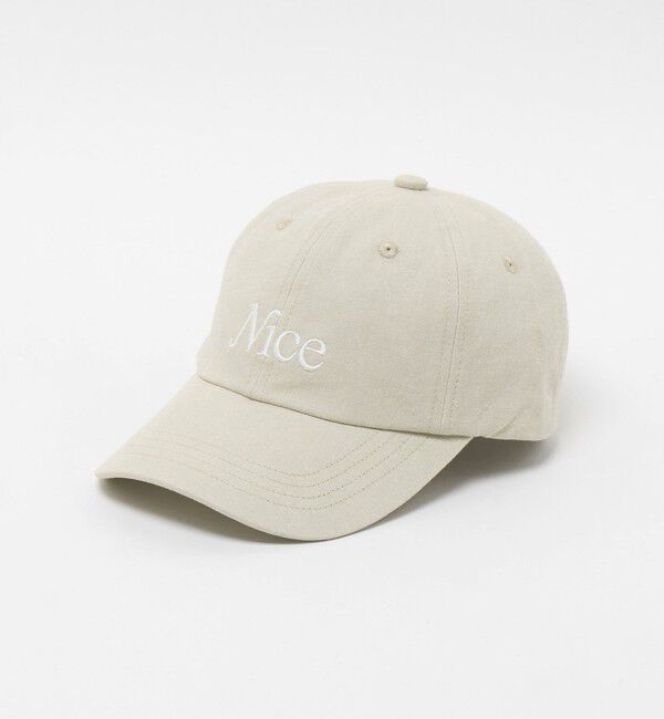 NICE WEATHER「＜NICE WEATHER＞SIGNATURE キャップ 2」|キャップ・キャスケット|BEIGE
