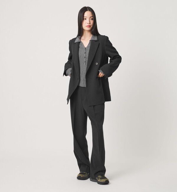 BEAUTY&YOUTH UNITED ARROWS「ポリエステルブレンド メランジ ダブルジャケット 防シワ」|テーラードジャケット|