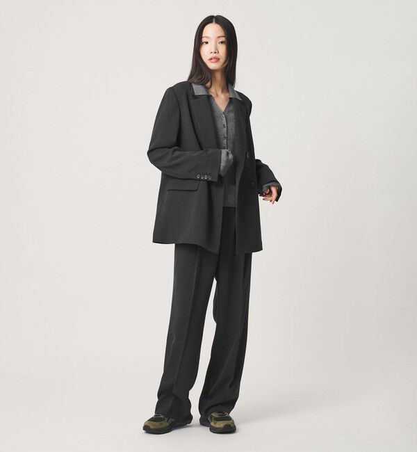BEAUTY&YOUTH UNITED ARROWS「ポリエステルブレンド メランジ ダブルジャケット 防シワ」|テーラードジャケット|