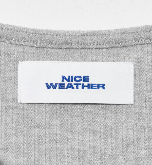 NICE WEATHER「＜NICE WEATHER＞レイヤード リブニット カーディガン」|ニット・セーター|