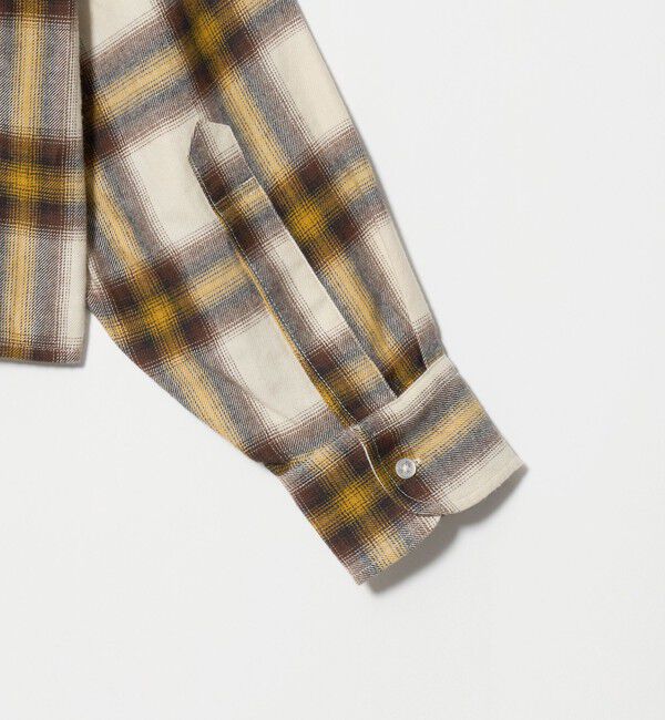 NICE WEATHER「＜NICE WEATHER＞ショート オンブレチェック シャツ」|シャツ・ブラウス|