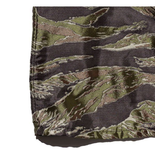 BEAMS PLUS「MIL-SHT Tiger Stripe Mesh Jacquard」|シャツ・ブラウス|